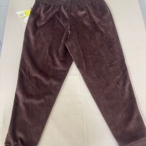 Brown velour lounge jogger pants 🤎